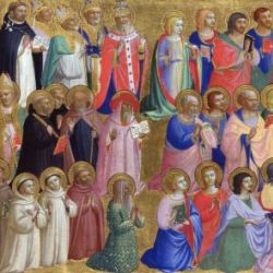 The Virgin Mary with the Apostles and Saints